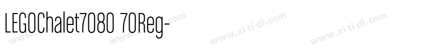 LEGOChalet7080 70Reg字体转换 LEGOChalet7080 70Reg字体转换